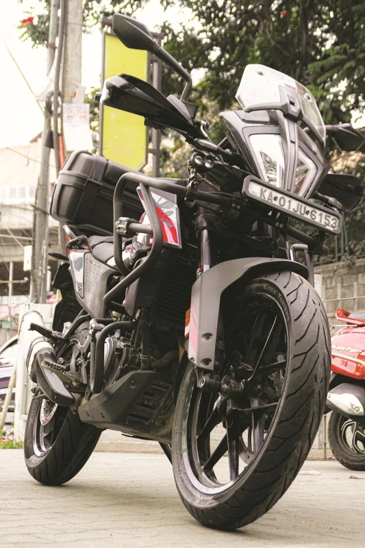 Pirelli Angel GT fitted on KTM Adventure 390 motorcycle fitment 2