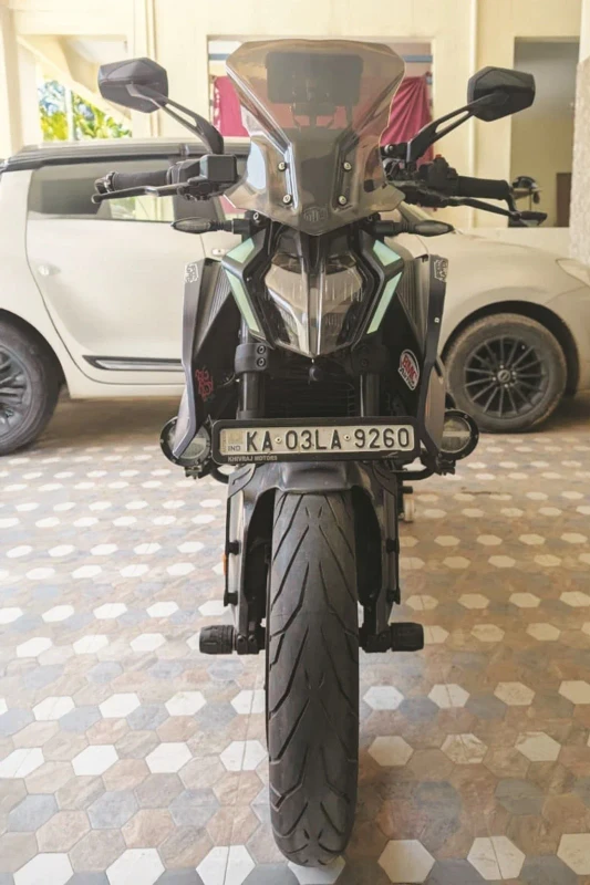 KTM Duke 390 Gen 3 installed with pirelli ANGEL GT fitment 1