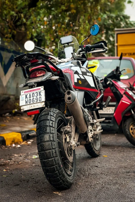 Ducati DesertX fitted with premium adventure tyres fitment 1
