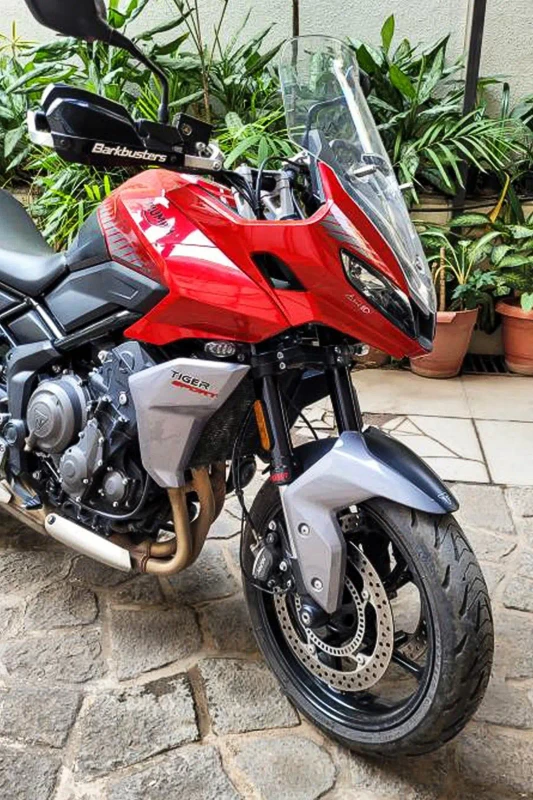 Triumph Tiger Sport 660 fitted with premium sport-touring tyres fitment 1