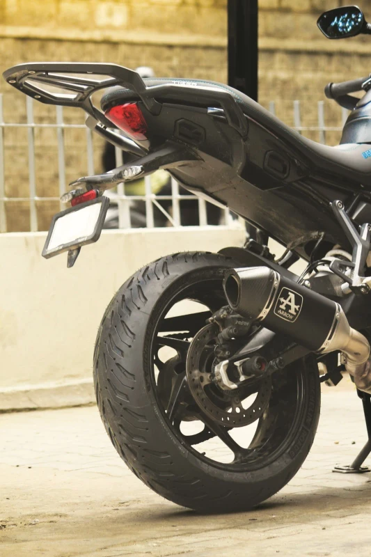 Rear tyre fitment on Triumph Tiger Sport 660 fitment 3