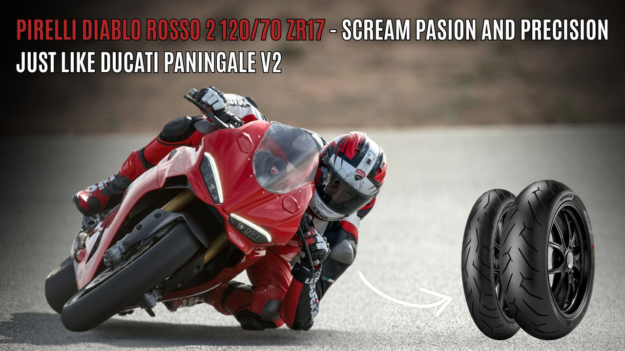 Pirelli Diablo Rosso 2 Tyres for Ducati Panigale V2 | Performance Street Grip