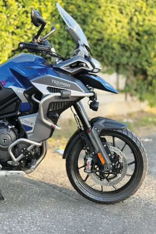Rear tyre fitment on Triumph Tiger 1200 GT Pro fitment 3