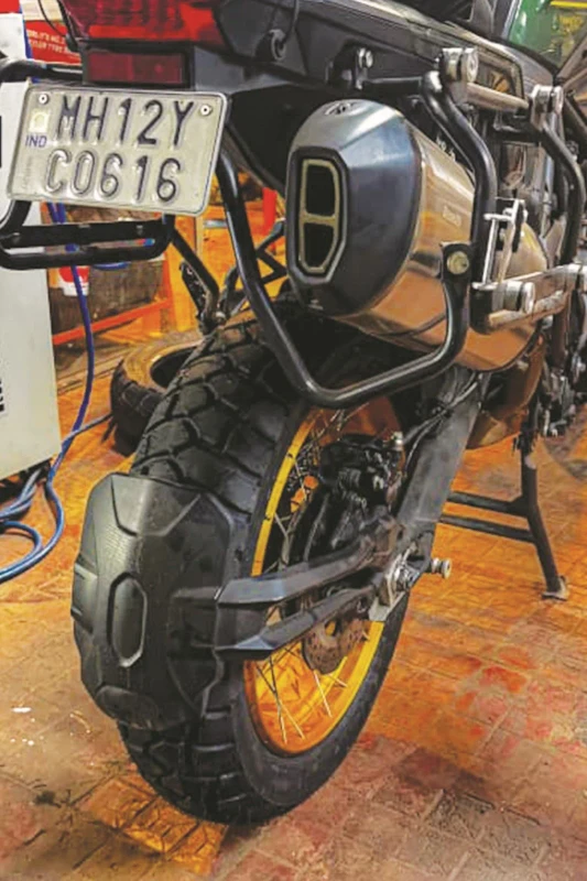 Benelli TRK 502X fitted with adventure tyres fitment 1
