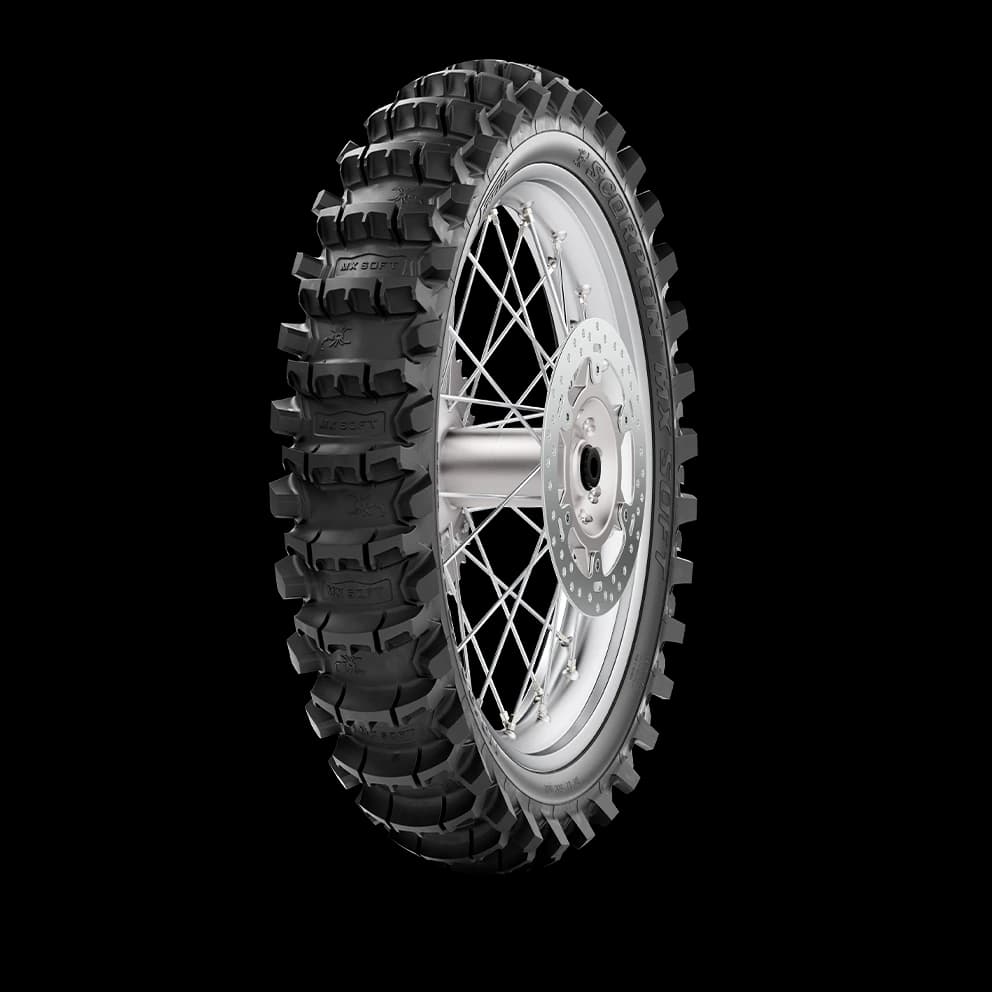 Pirelli Scorpion MX Soft 100/90-19 M/C 57M NHS TT Rear Tyre