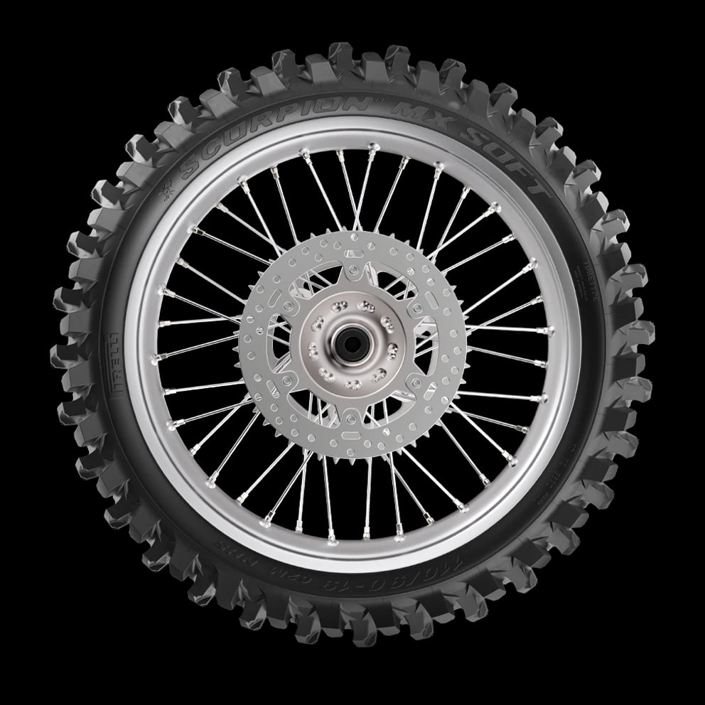 Pirelli Scorpion MX Soft 100/90-19 M/C 57M NHS TT Rear Tyre image 3