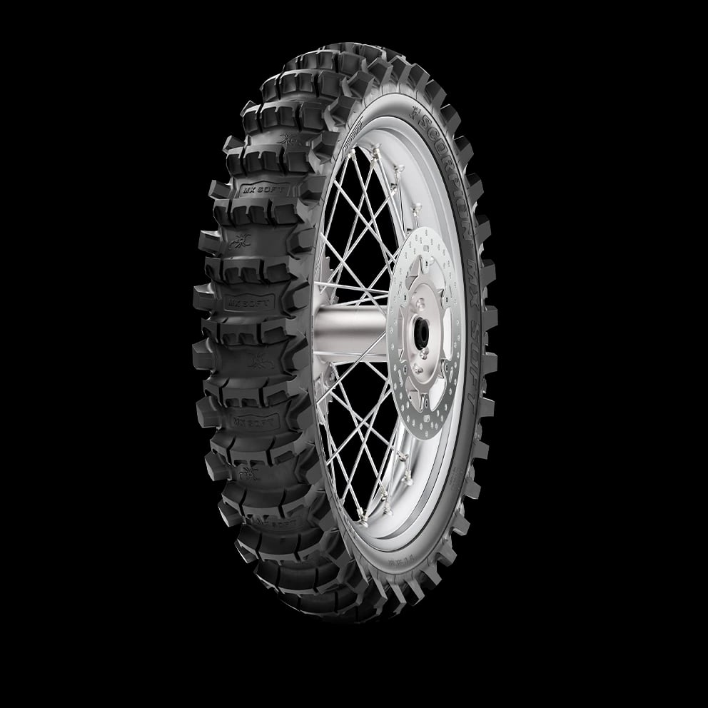 Pirelli Scorpion MX Soft 100/90-19 M/C 57M NHS TT Rear Tyre image 1