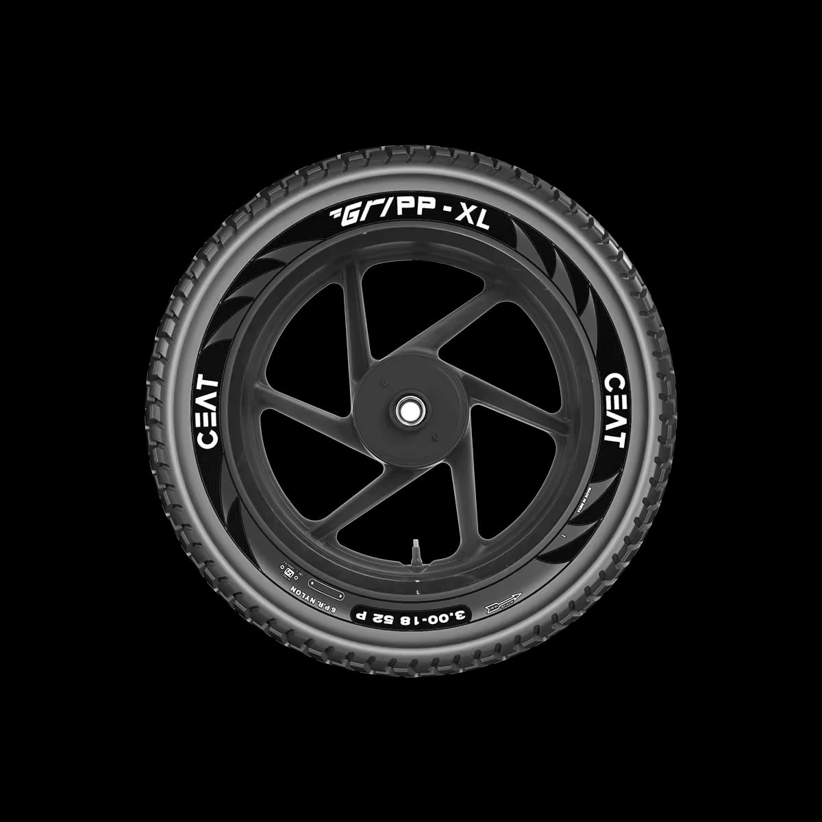 Ceat Gripp XL 120/90-17 M/C 62P TT Rear Tyre image 2