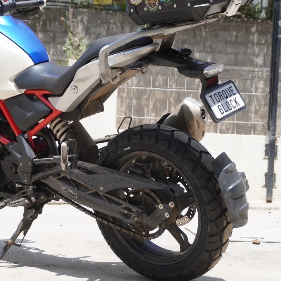 Eurogrip ExploR 15070 R17 rear tyre fitted on BMW G 310 GS