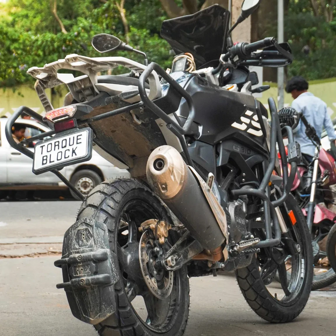 Eurogrip Explor rear rear tyre fitted on adventure bike