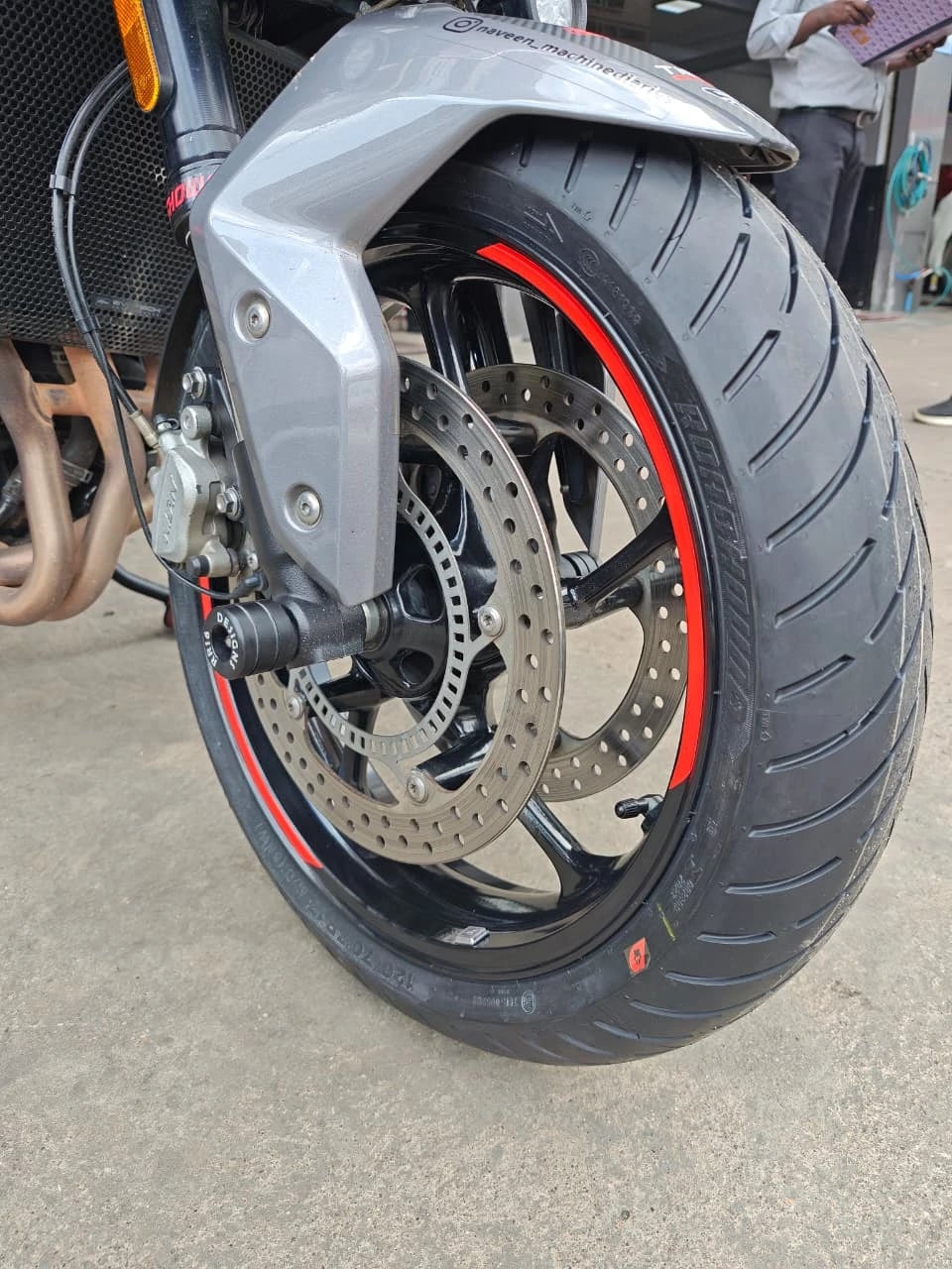 Eurogrip Roadhound 120/70 ZR17 tyre fitment for Triumph Tiger 660