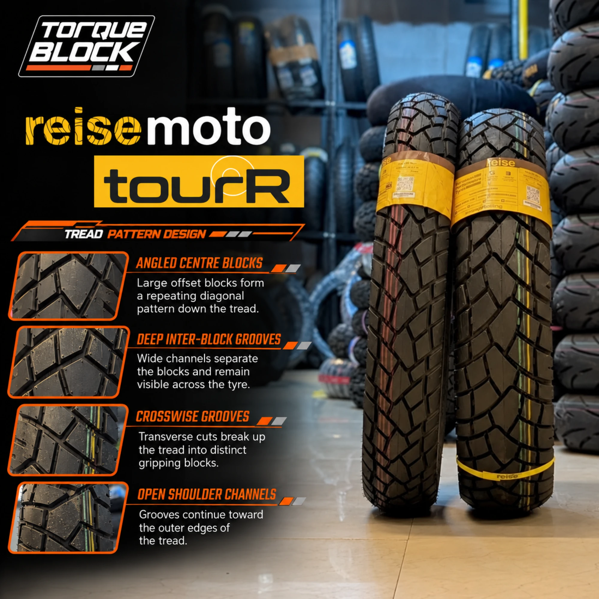 Reise TourR 90/90-21 54S M/C TT Front Tyre image 4