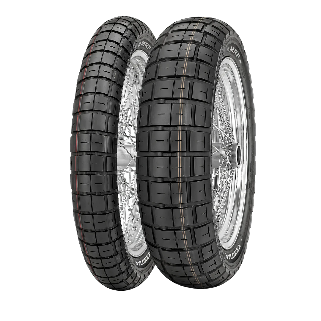 MRF NYLOREX-F 100/90 R19 M/C 57H TL Front Tyre image 1