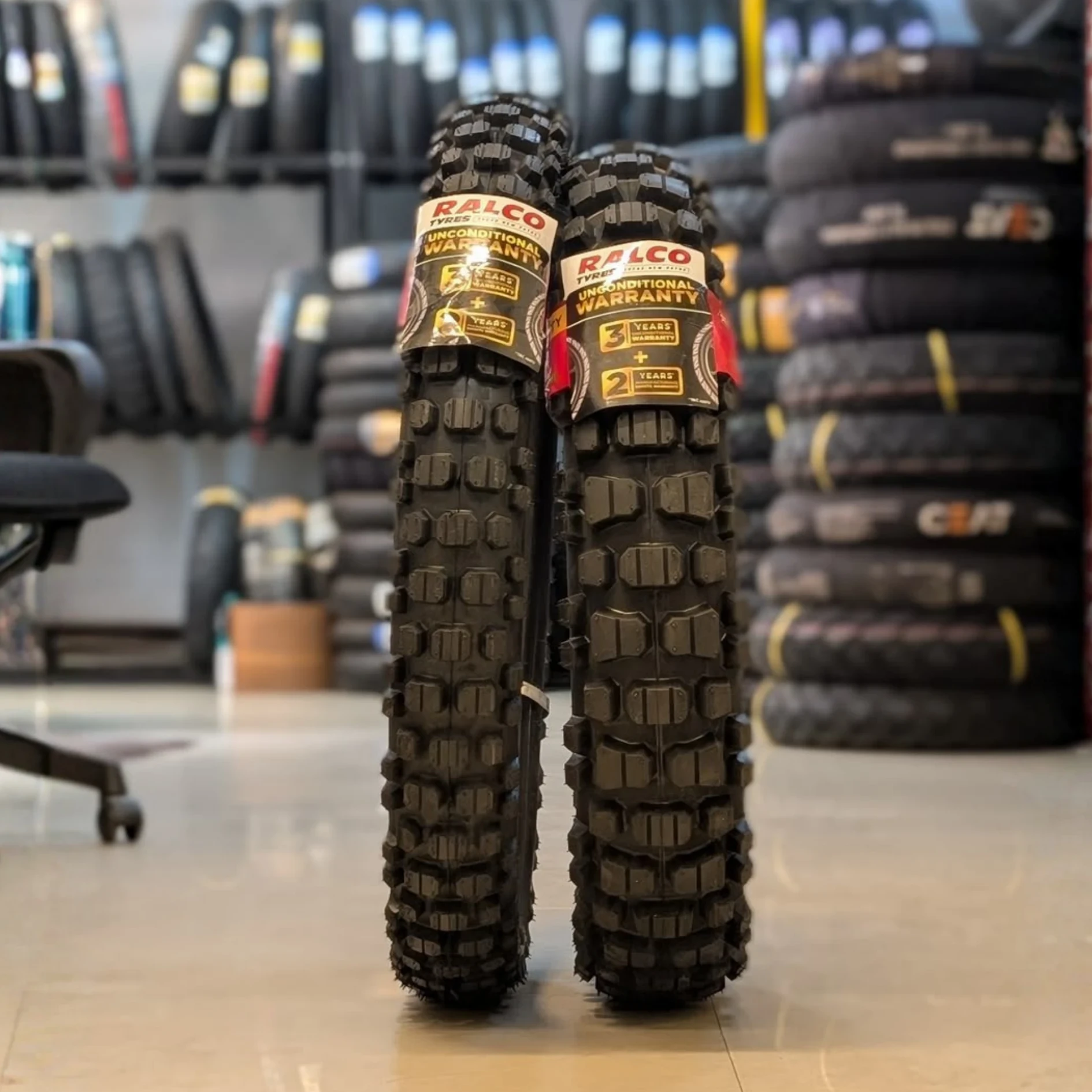 RALCO MOTO CROSS Rear 120/80-17 Tube Type Tyre image 2