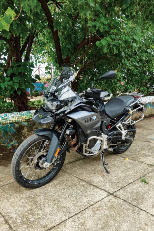 BMW F 850 GS adventure motorcycle with tyres fitment 3