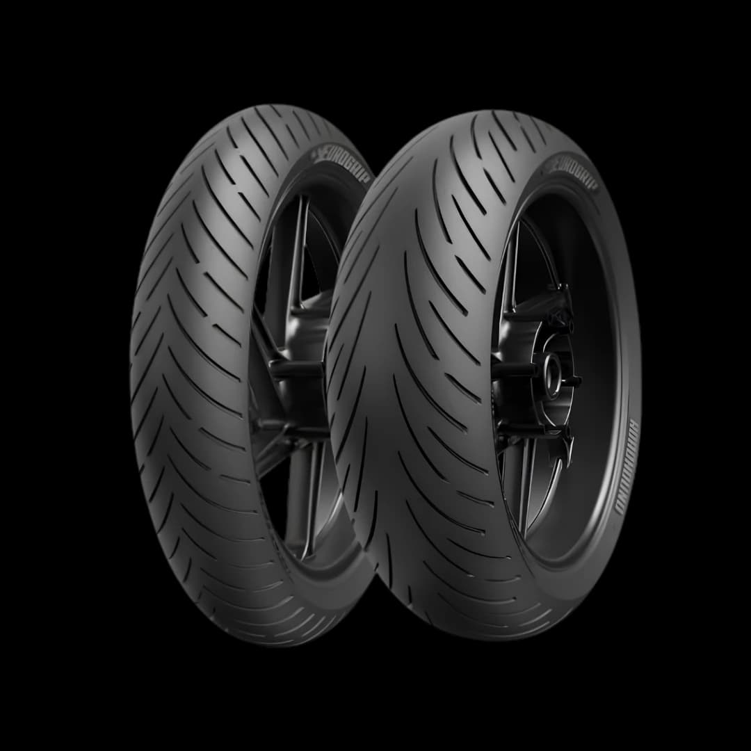 Eurogrip RoadHound Sport Touring Tyre Set Eurogrip RoadHound sport touring motorcycle tyre set for high-performance bikes