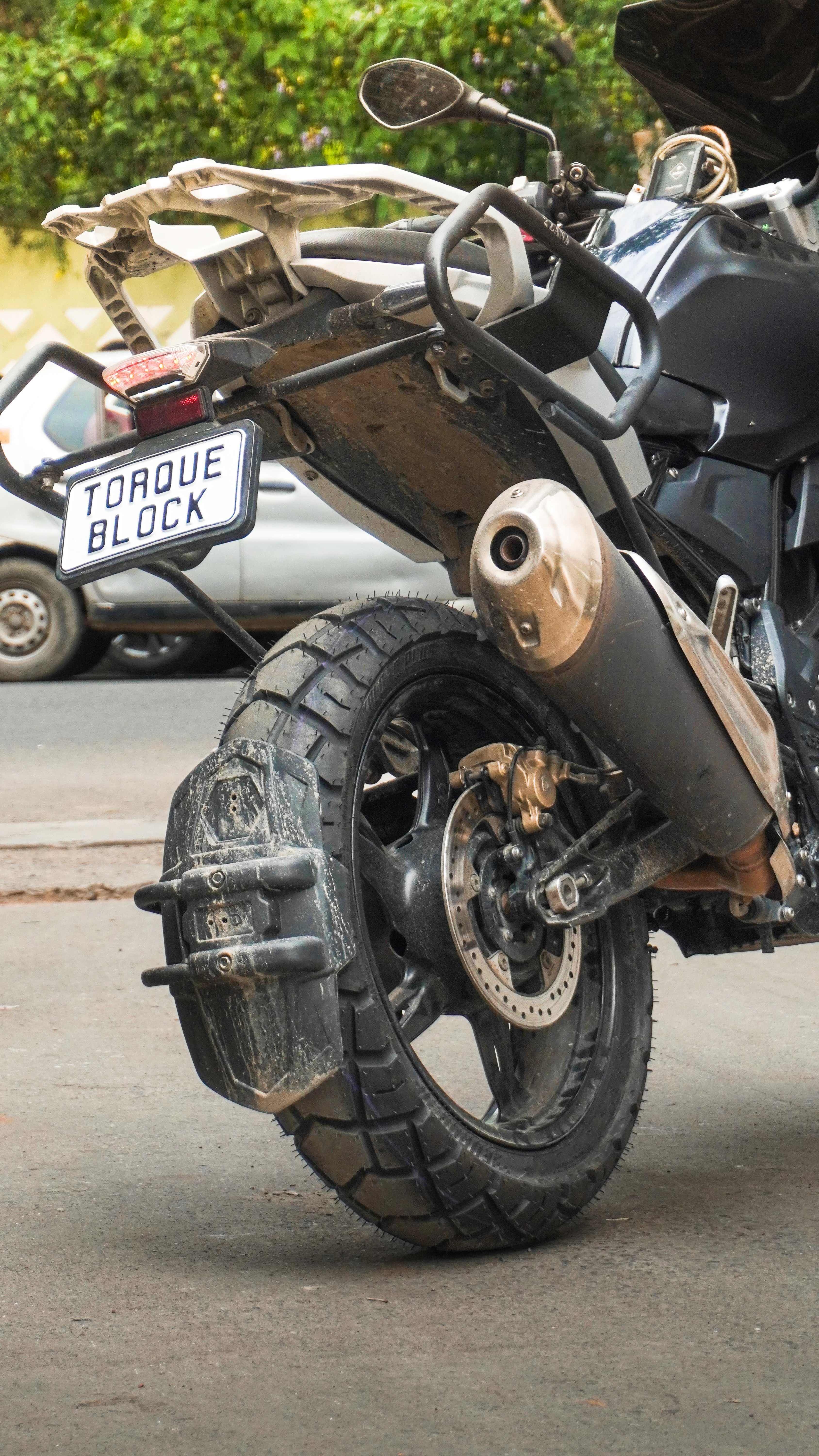 Eurogrip Explor Rear Tyre on Adventure Bike Eurogrip Explor rear tyre fitted on adventure bike
