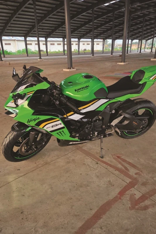 Full Image of Kawasaki ZX6R with Pirelli Diablo Rosso series fitment 4