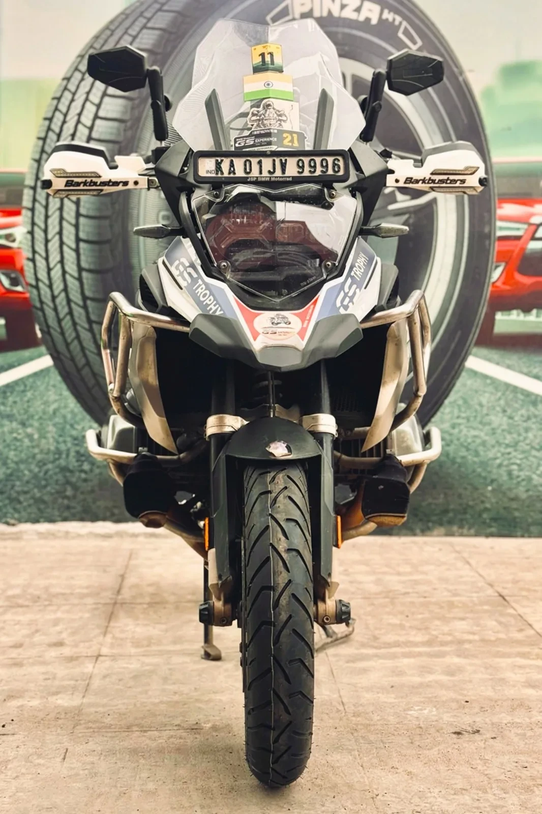 michelin-anakee-road-realfitted1 Michelin Anakee Road front tyre fitted on adventure motorcycle