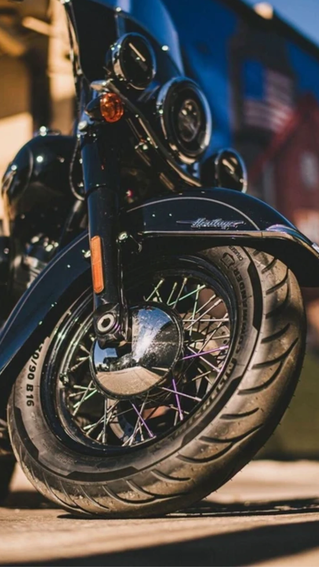 michelin-commander-iii-cruiser-fitment3 Michelin Commander III Cruiser tyre fitted on a custom cruiser motorcycle