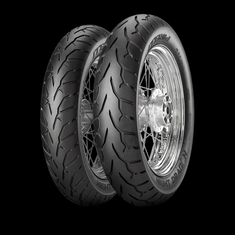 pirelli-night-dragon-product1 Pirelli Night Dragon motorcycle tyre pair with cruiser-focused tread design