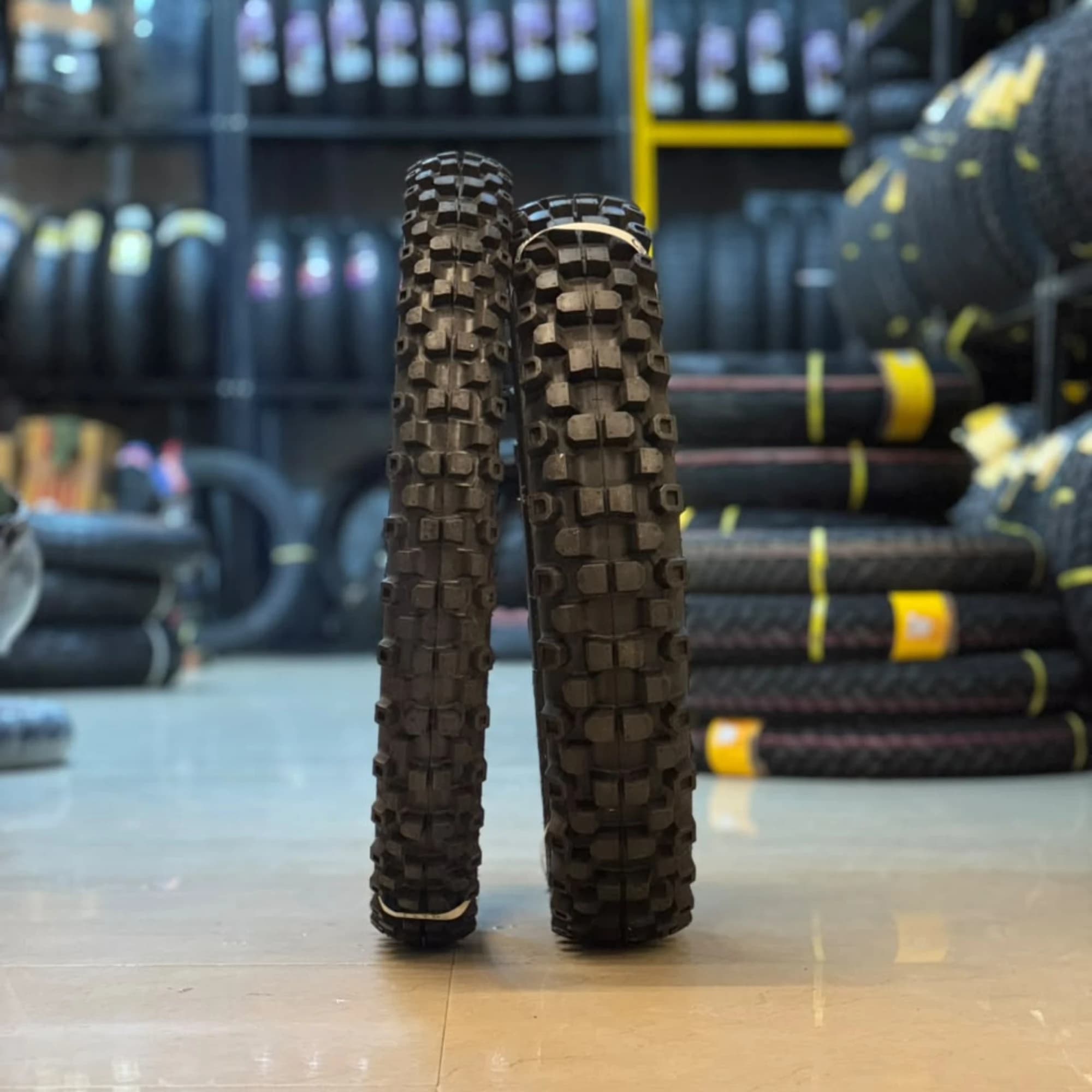 CEAT GRIPP XC F Front and Rear Tyre Pair CEAT GRIPP XC F 90/90-21 front and 120/90-18 rear motorcycle tyre pair
