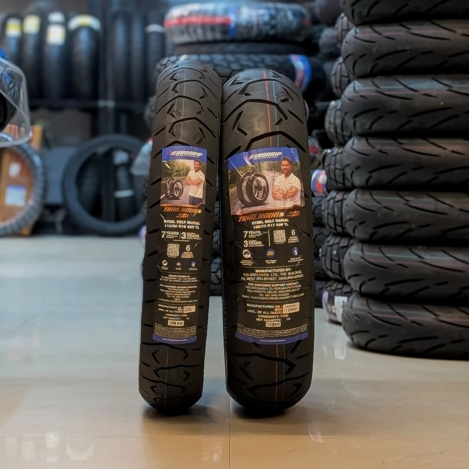 Eurogrip Trailhound STR 110/80 R19 M/C 59V TL Front Tyre