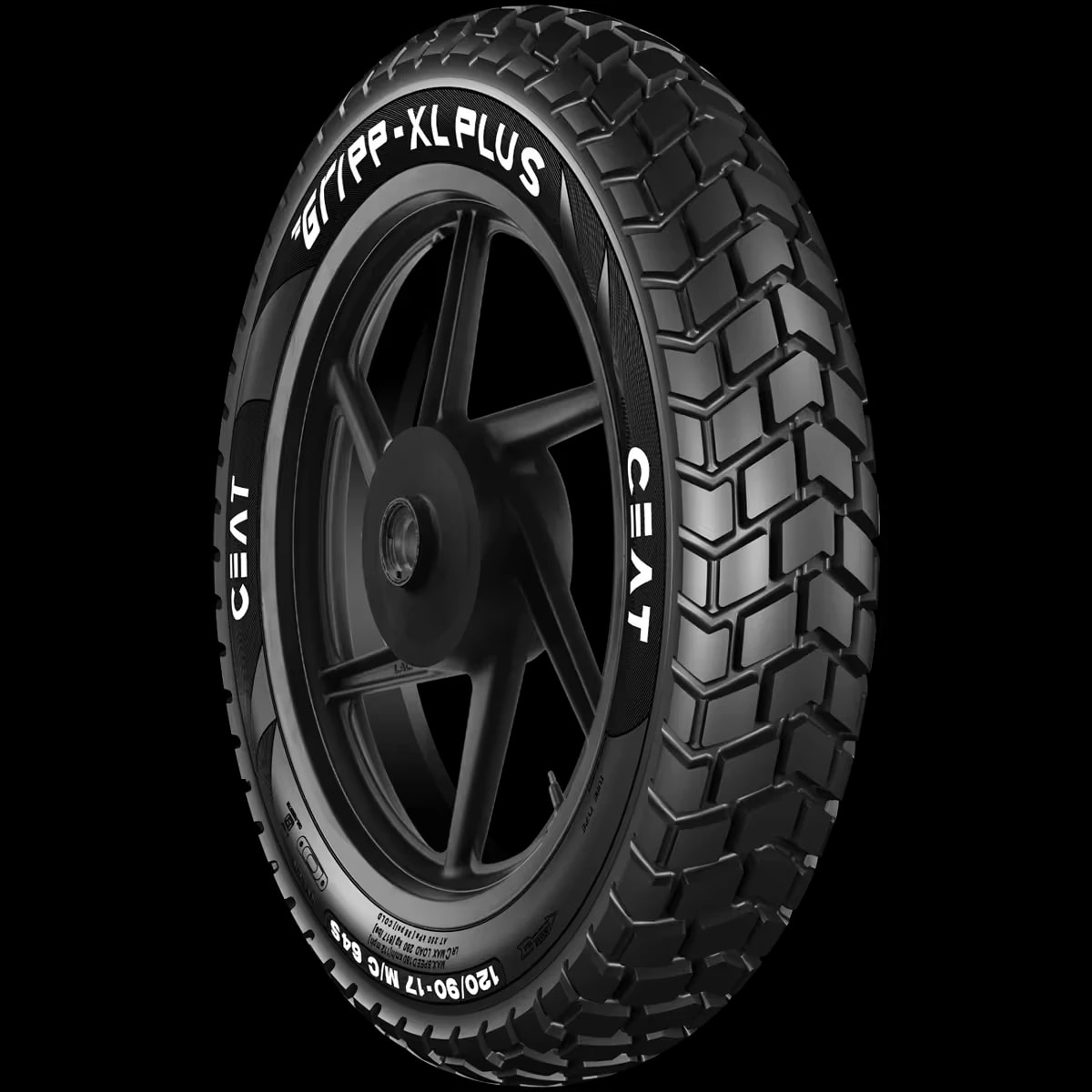 CEAT Gripp XL Plus 120/90-17 64S Rear Tube Tyre
