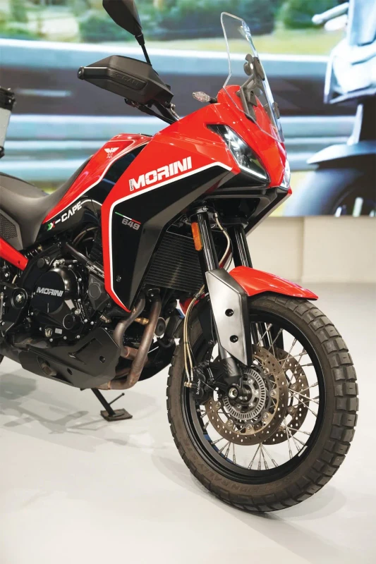 Rear tyre fitment on Moto Morini X-Cape fitment 3