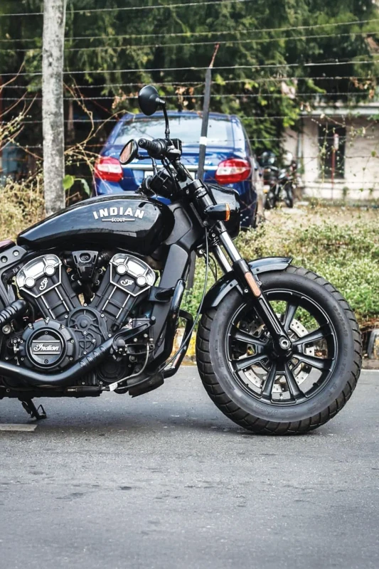 Rear tyre fitment on Indian Scout fitment 3