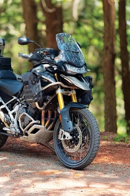 Front tyre of Triumph Tiger 1200 Rally Pro fitment 2