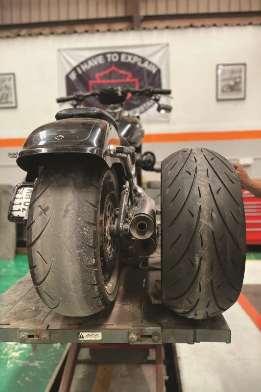 Harley-Davidson Fat Boy 107 on highway fitment 4