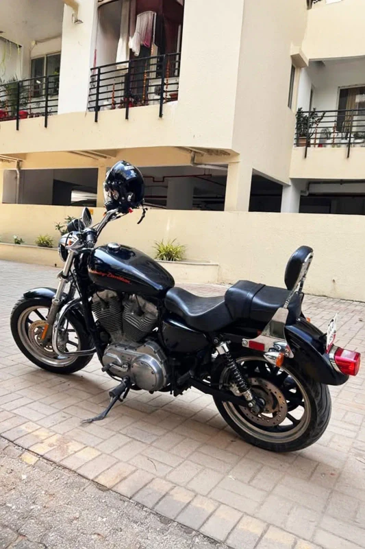 Rear tyre fitment on Harley-Davidson SuperLow fitment 3