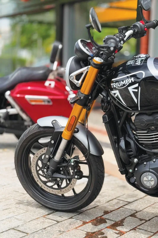 Rear tyre fitment on Triumph Speed 400 fitment 3