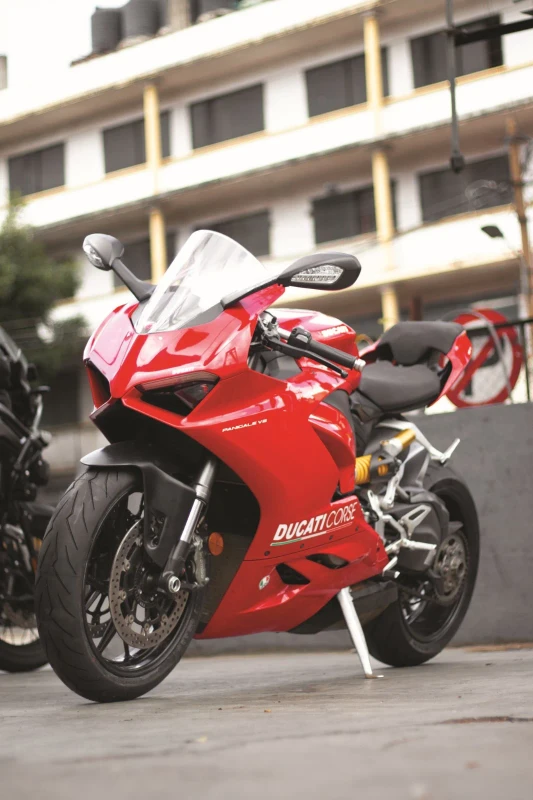 Ducati Panigale V2 fitted with premium supersport tyres fitment 1